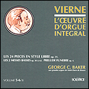 CD cover art - Complete Organ Works of Louis Vierne, Volumes 5 & 6.